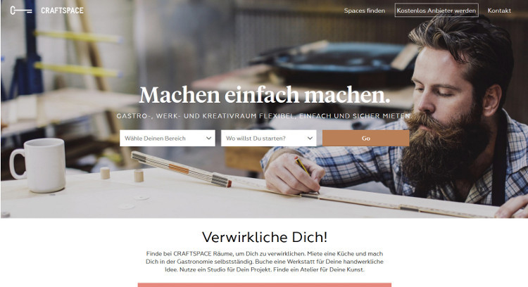 Craftspace’s website is clear and easy to use Craftspace’s website is clear and easy to use